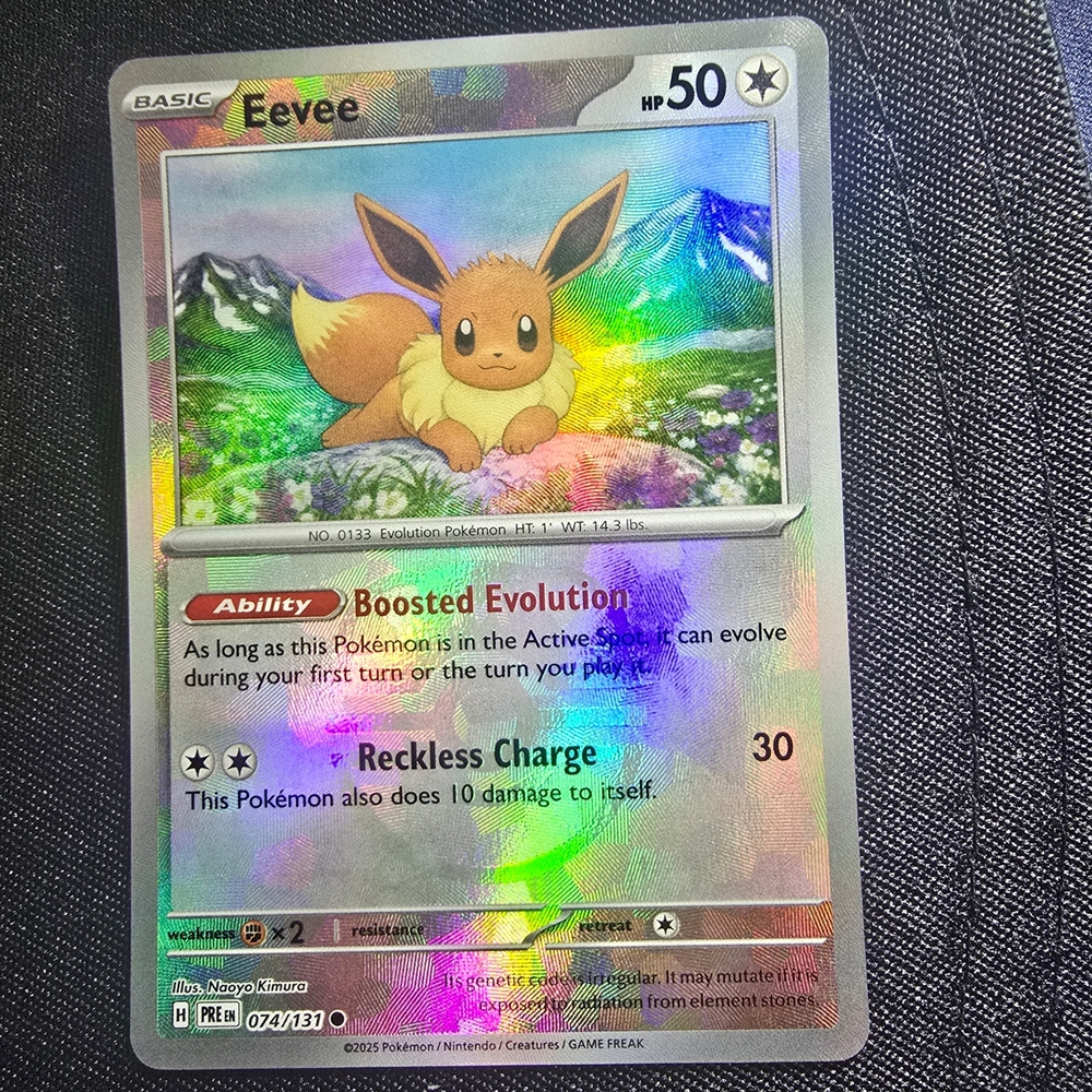 Pokemon Eevee 074/131 Masterball Prismatic Evolutions TCG